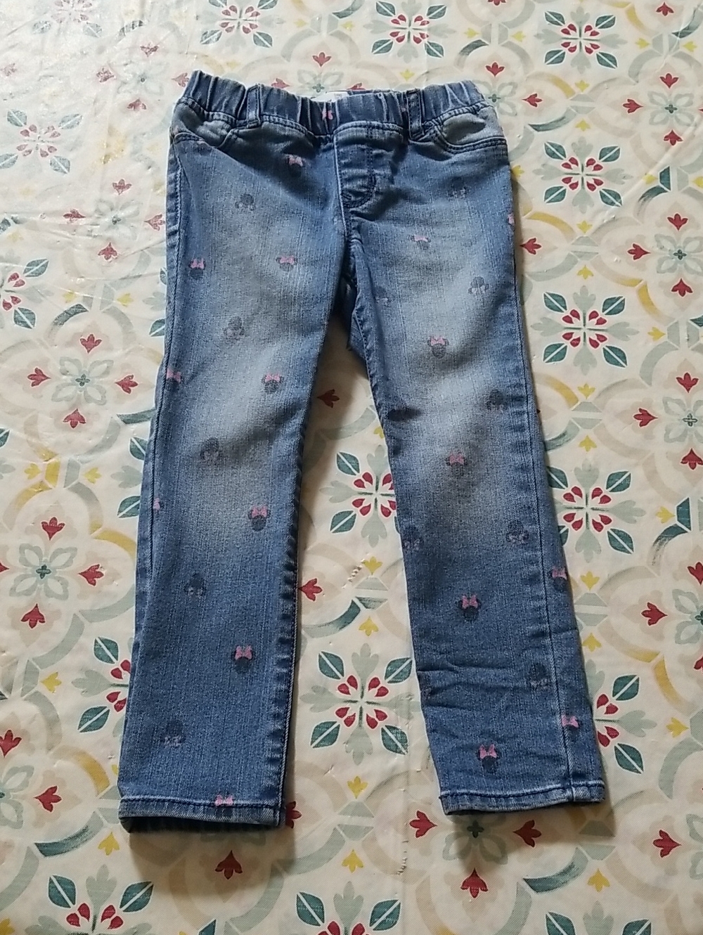 Disney Minnie Mouse Light Blue Denim Jeggings - Size 5